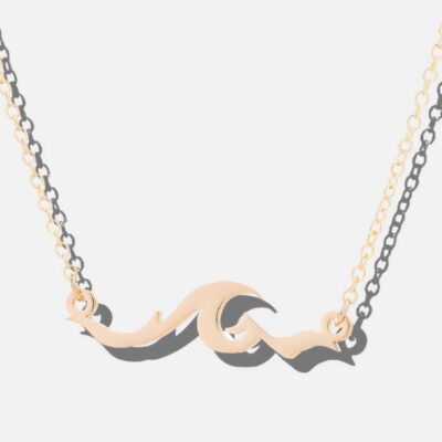 Zlatý prívesok s astrologickým znamením Ryby makalii