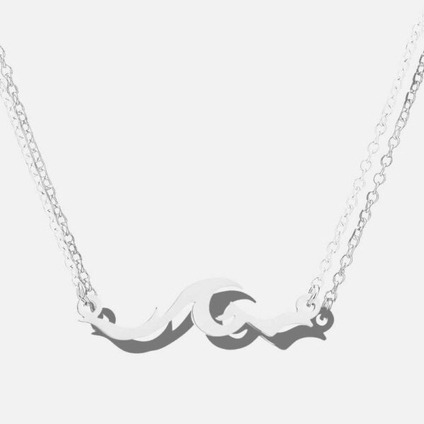 Prívesok s astrologickým znamením Ryby, striebro akahi