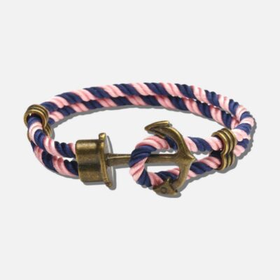 Náramok s kotvou v tmavomodrej farbe POLU MOANA